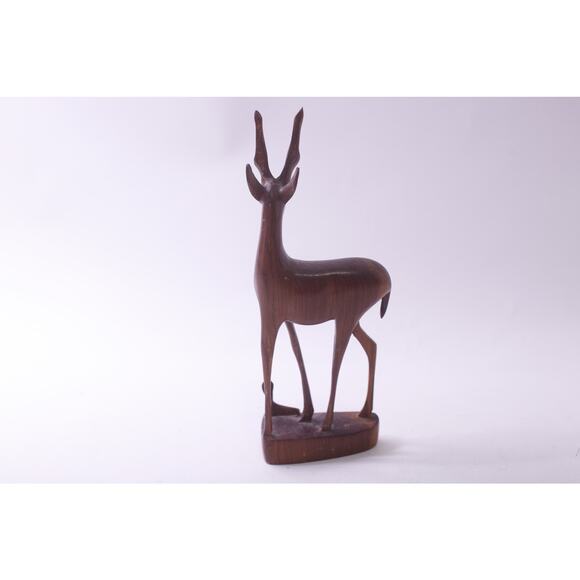 Gazelle, Mother and Baby, Sculpture, Wooden, Contemporary, Art, ~ 250809-WH 439 - Picture 3 of 4